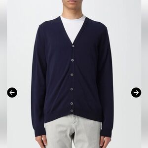 Zanone Deep Blue Men's Cardigan